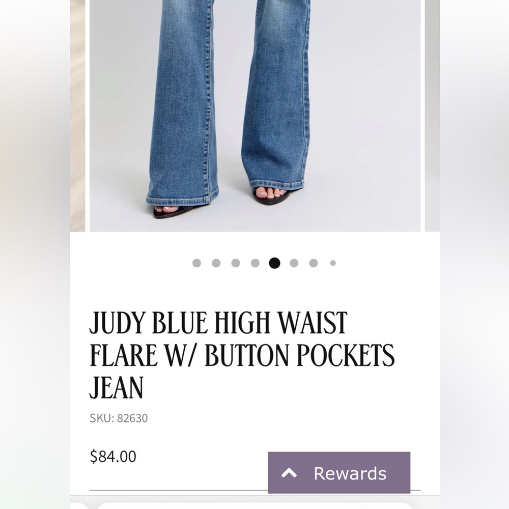 Judy Blue Flare Wide Leg Jeans Blue